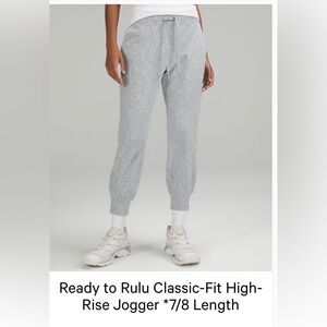 Rulu Classic-Fit High-Rise Jogger in Gray